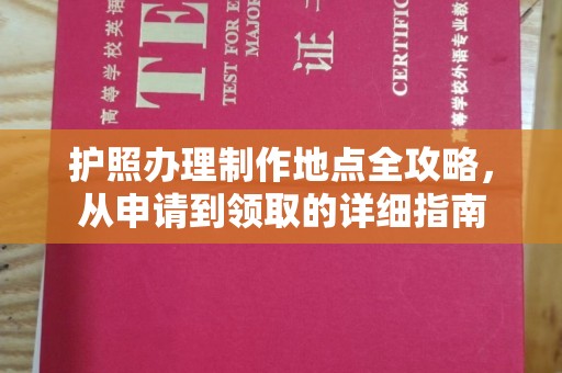 平南护照办理制作地点全攻略，从申请到领取的详细指南
