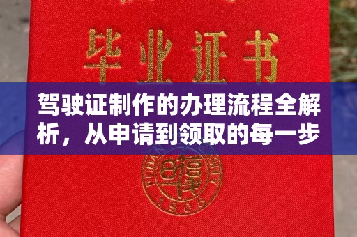 平南驾驶证制作的办理流程全解析，从申请到领取的每一步