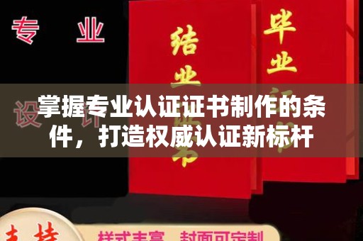 平南掌握专业认证证书制作的条件，打造权威认证新标杆